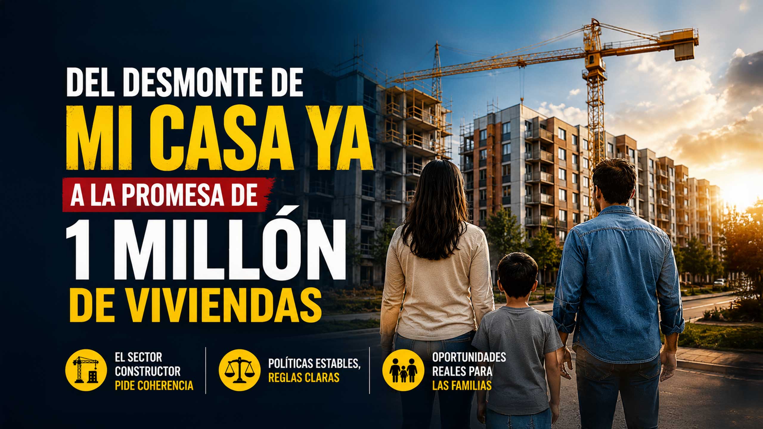 Del desmonte de Mi Casa Ya a la promesa de un millón de viviendas: la contradicción que cuestiona Camacol